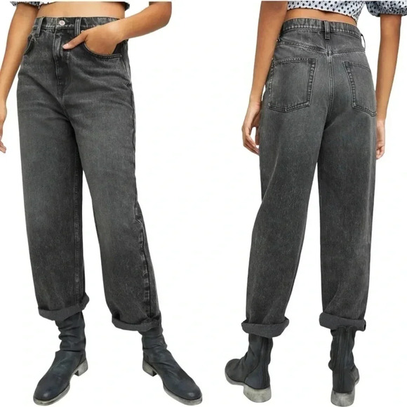We The Free Denim - We The Free Frank Dad Jean in Black Size 25